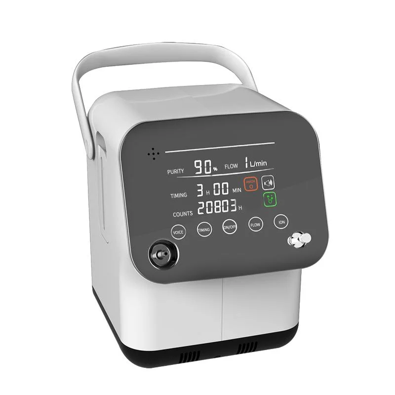   Gerador portátil ajustável do oxigênio do agregado familiar do concentrador do oxigênio do CE Oxygenerator1-7L para respirar