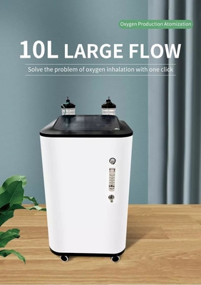 96% concentrador portátil do oxigênio do Poc de um fluxo duplo de 10 litros para o curso 5lpm 10 Lpm