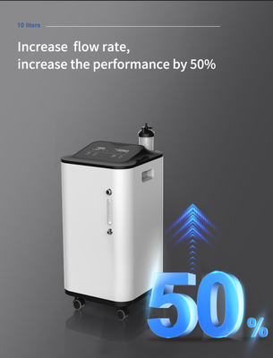 Máquina portátil 10L do concentrador O2 de baixo nível de ruído para o hospital exterior da casa